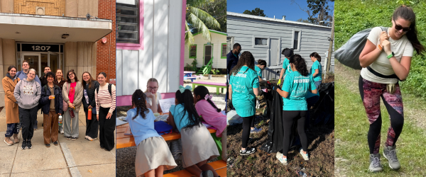 students on alternative break trips