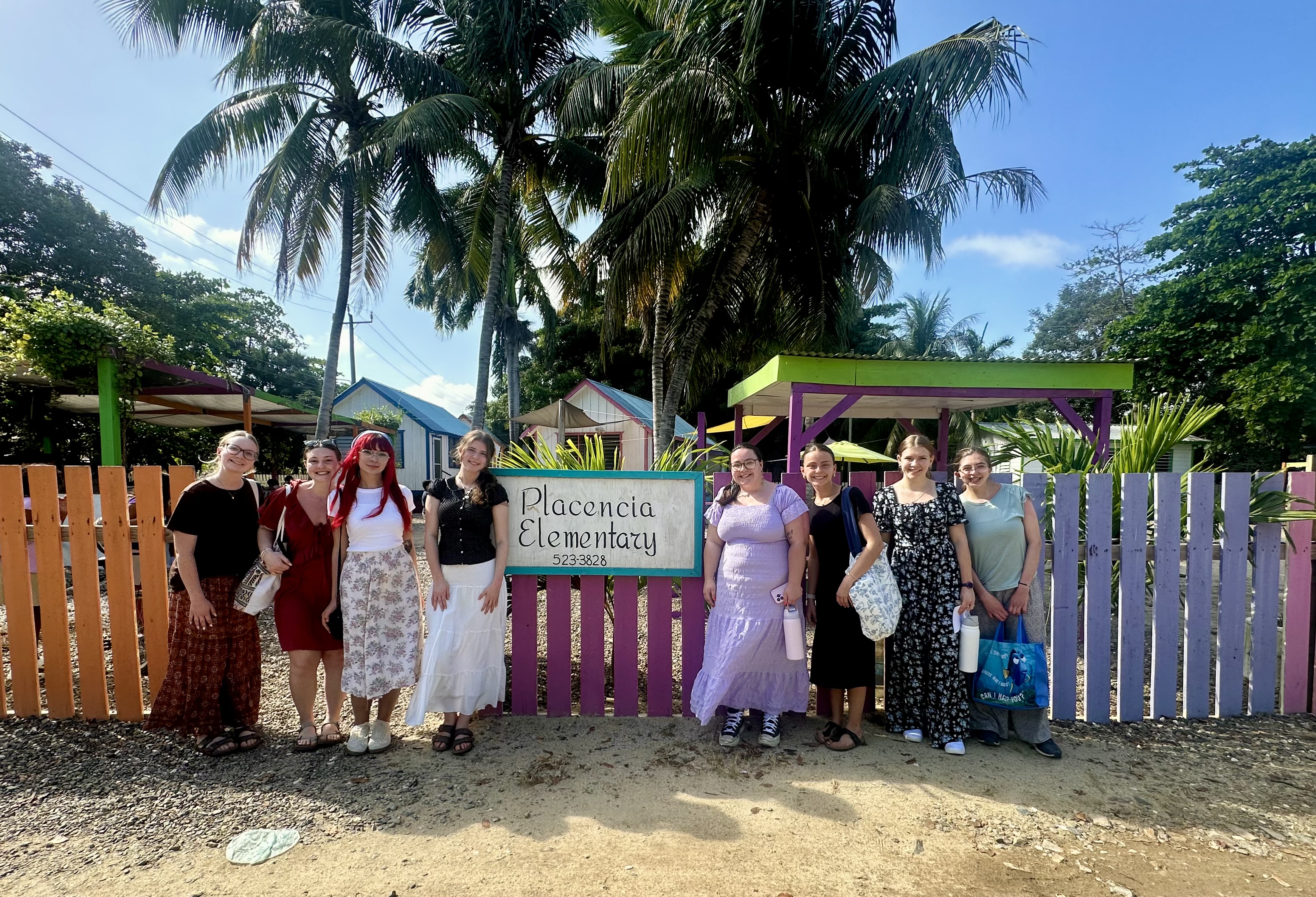 image of students in front of Palencia school