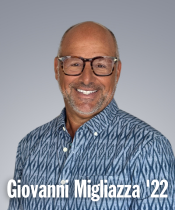 Alumni board member Giovanni smiling in photo