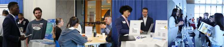 Collage of career events