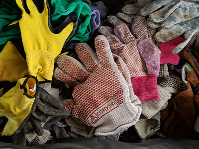Pile of work gloves