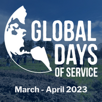 Global Days of Service logo with dates March and Aprill 2023