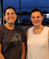 Kirsten Spooner '16 and Kara Fazzini '17