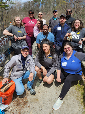 Group of people at their 2024 SNHU Global Days of Service project.