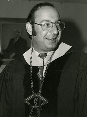 Ed Shapiro (former SNHU President) in regalia.