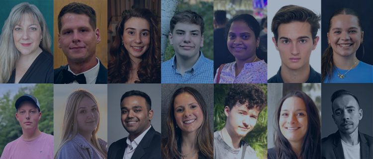 photo collage of students